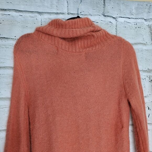 Code x mode Orange Fuzzy Cowl Neck Sweater medium - Picture 5 of 10